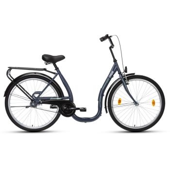   CSEPEL BUDAPEST 26/18 „C” VÁZTÍPUSÚ 26/18 2020 SZÜRKE 26-OS KONTRÁS NŐI KERÉKPÁR