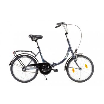   CSEPEL CAMPING 20/15”  ÖSSZECSUKHATÓ VÁZAS GRAFITSZÜRKE KONTRÁS KERÉKPÁR 