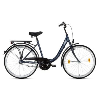   CSEPEL BUDAPEST "B" VÁZTÍPUSÚ 26/17  FÉNYES KÉK 26-OS KONTRÁS NŐI KERÉKPÁR