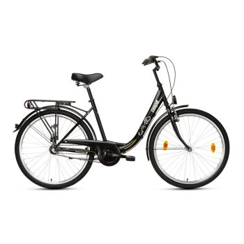   CSEPEL BUDAPEST "B" VÁZTÍPUSÚ 26/18 NEXUS 3 SHIMANO AGYVÁLTÓS FEKETE 26-AS NŐI KERÉKPÁR