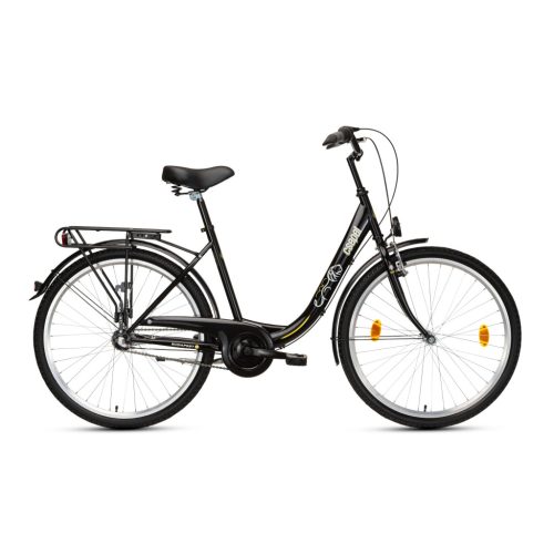 CSEPEL BUDAPEST "B" VÁZTÍPUSÚ 26/18 NEXUS 3 SHIMANO AGYVÁLTÓS FEKETE 26-AS NŐI KERÉKPÁR
