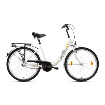   CSEPEL BUDAPEST "B" VÁZTÍPUSÚ 26/18 NEXUS 3 SHIMANO AGYVÁLTÓS FEHÉR 26-AS NŐI KERÉKPÁR