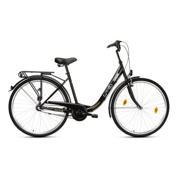   CSEPEL BUDAPEST "B" VÁZTÍPUSÚ 28/19  NEXUS 3 SHIMANO AGYVÁLTÓS  FEKETE 28-AS NŐI KERÉKPÁR