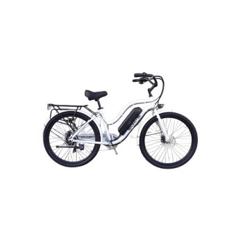   E-MOB 25 CRUISER TÍPUSÚ NŐI FEHÉR SZÍNŰ ELEKTROMOS KERÉKPÁR